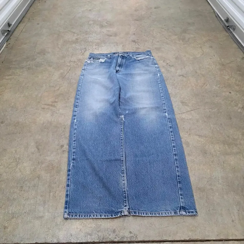 Vintage Y2K Pocket Faded DNKY Denim Jeans (34x34)